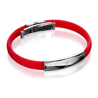 Red Silicon Liverpool FC Crest Bracelet - J2283