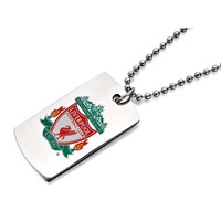 Stainless Steel Liverpool FC Dog Tag Necklace - J2294