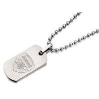 Stainless Steel Arsenal FC Dog Tag And Ball Chain - J2392