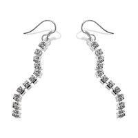 Diamante Hook Wire Earrings - J5117