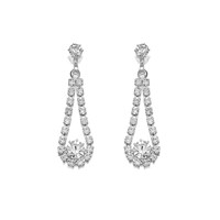 Diamante Loop Drop Earrings - J5155